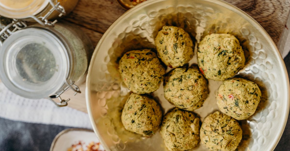 Chickpea and Herb Savoury Pancakes with Lemon-Yoghurt