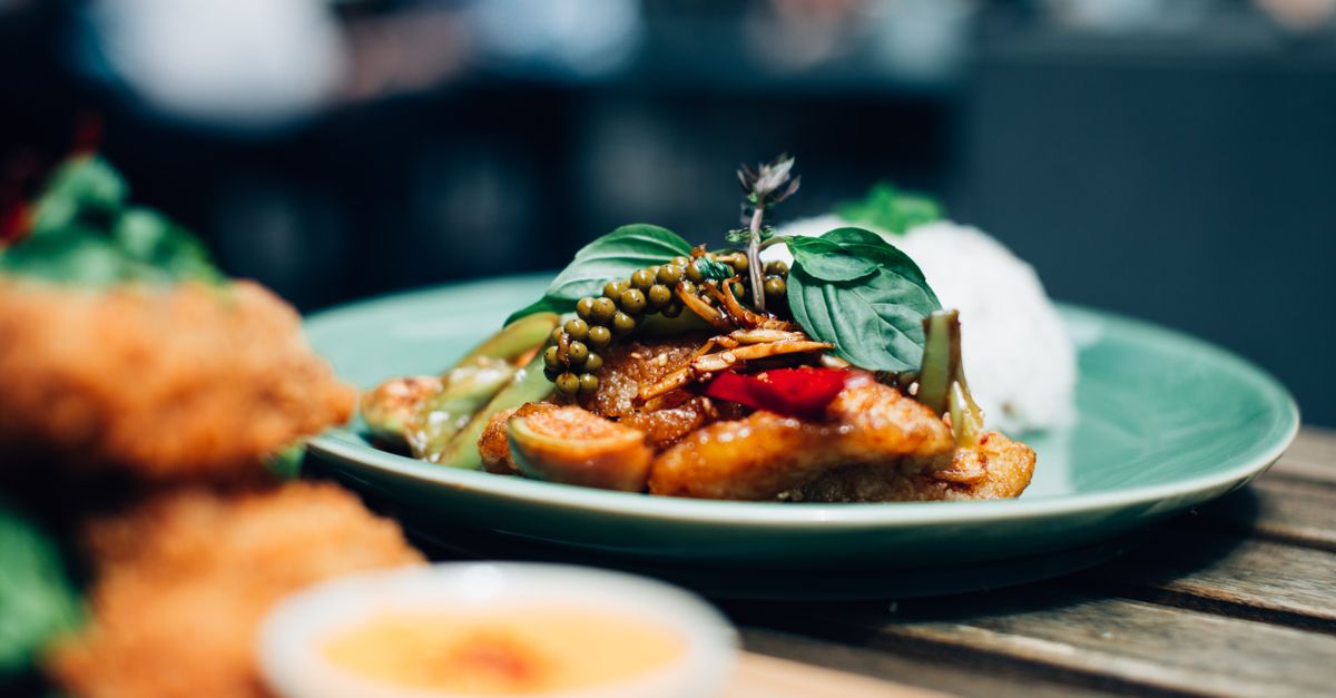 Aromatic Thai Green Chicken Curry with Jasmine Rice