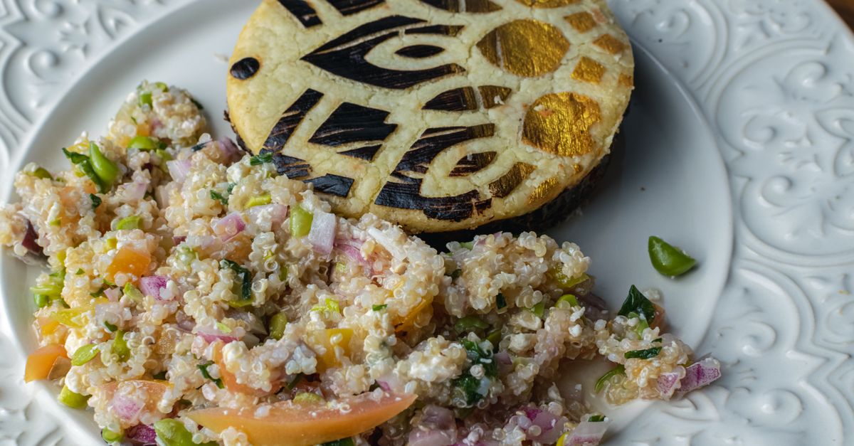 Peruvian Quinoa Salad with Aji Verde and Black Beans