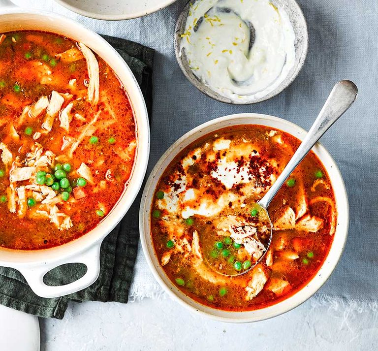 Smoky chipotle chicken soup