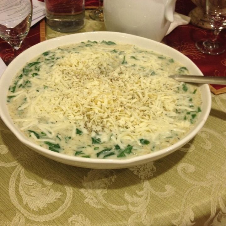 Creamy Spinach & Orzo