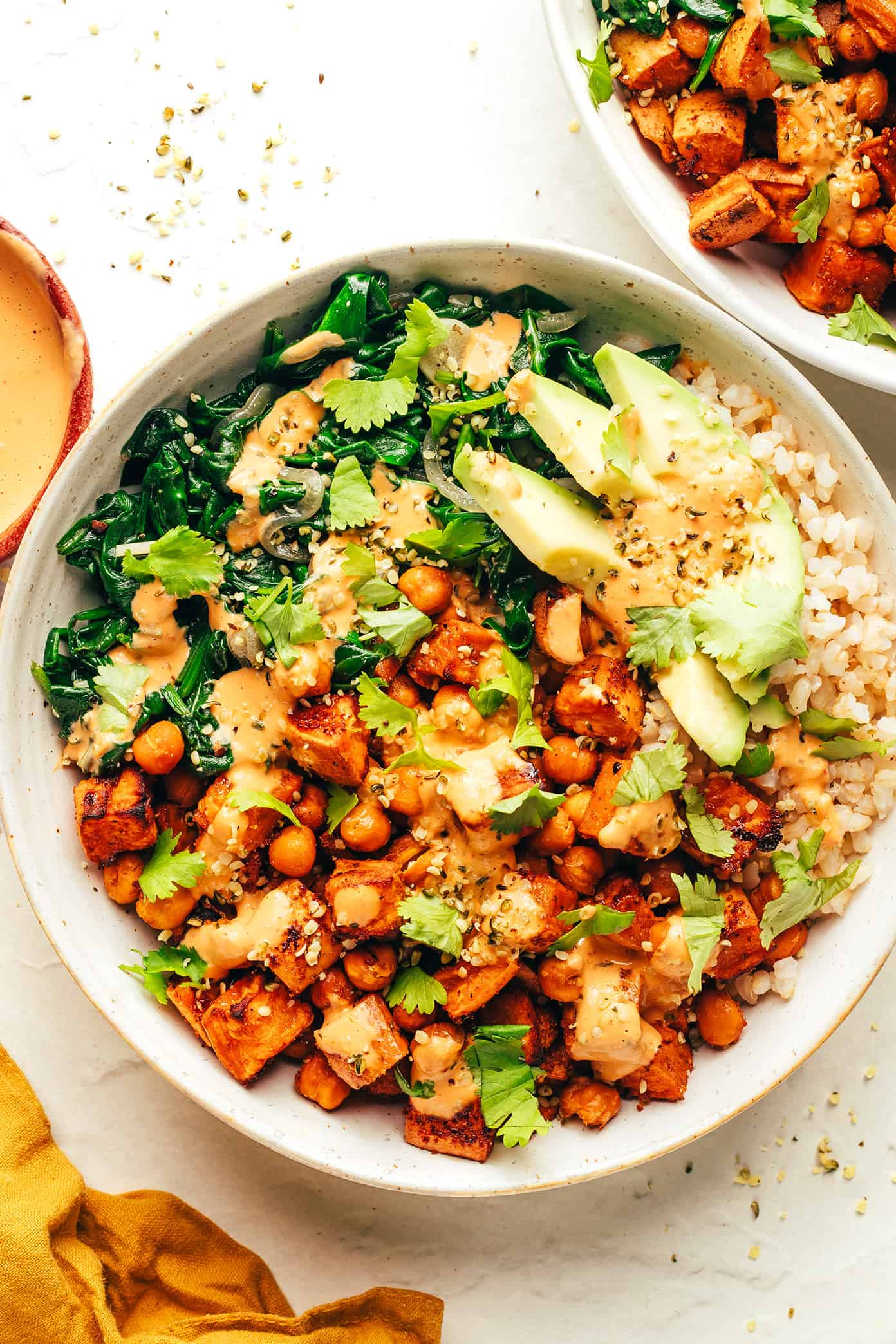 Roasted Sweet Potato and Chickpea Bowls