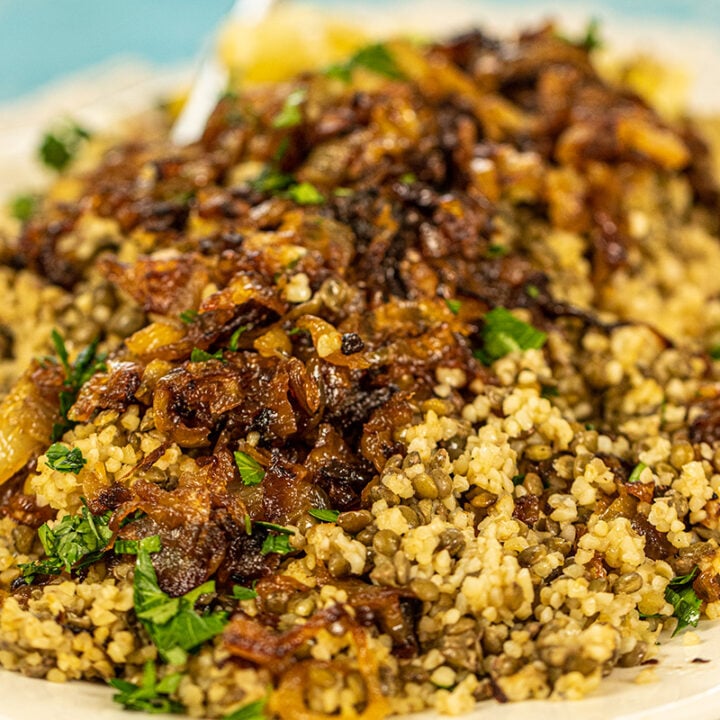 Bulgur & Lentils: Mujadara