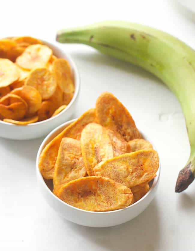 Plantain Chips With Mango Salsa