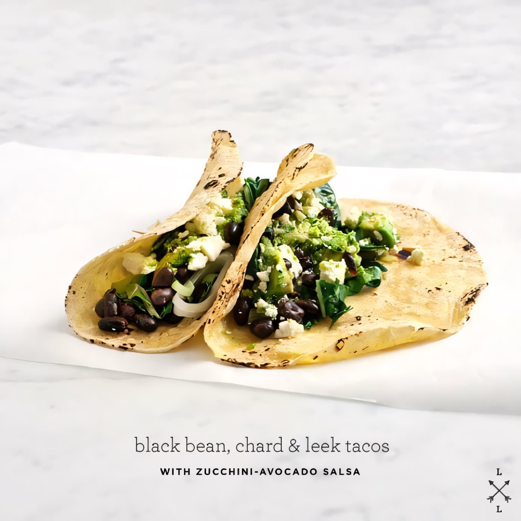 Black Bean Tacos with Zucchini-Avocado Salsa