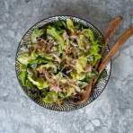 Crisp Butter Leaf Salad with Apple Vinaigrette and Tangy Blue Cheese