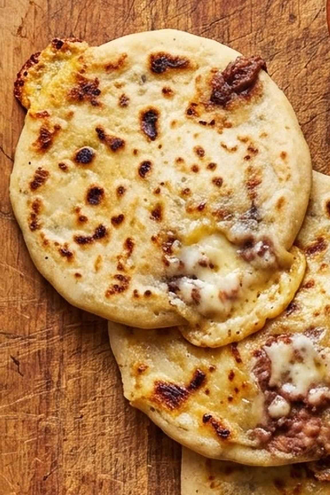Pupusa de Frijol con Queso (Bean and Cheese Pupusas)