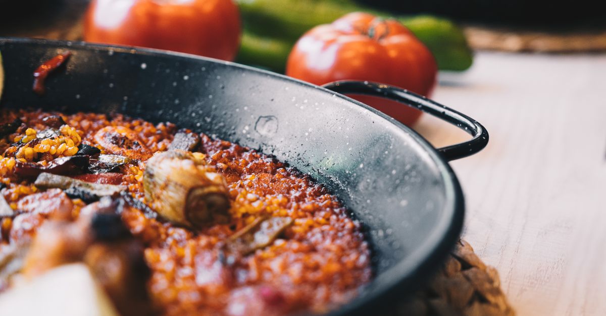 Spanish Vegetable Paella with Saffron and Lemon