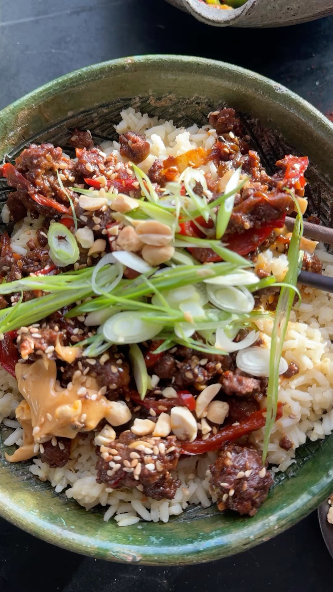 20 Minute Korean Gochujang Beef Bowls with Pickled Cucumber Salad