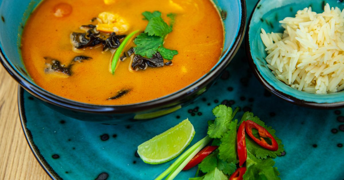 Thai Coconut Lentil Soup with Lime