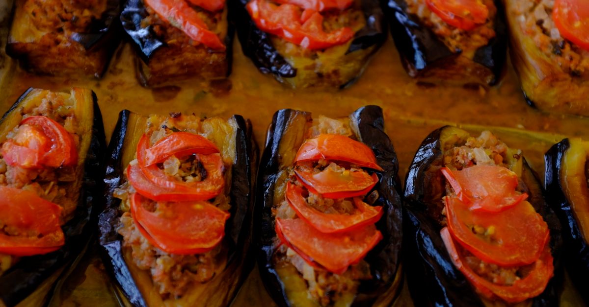 Thai Panang Aubergine & Mushroom Braise with Jasmine Rice