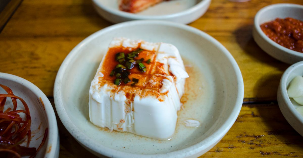 Korean Kimchi Tofu Rice Bowl