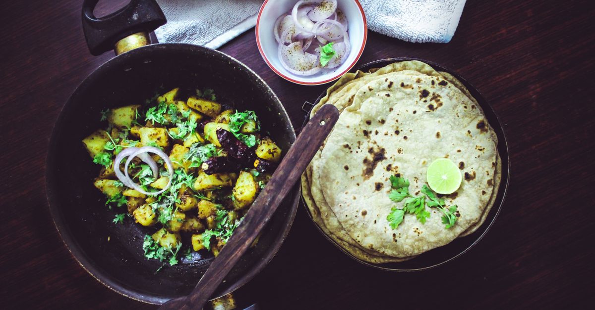 Bengali Aloo Posto with Steamed Brown Rice