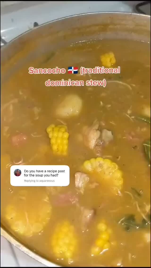 Dominican Sancocho (Chicken Stew) with Auyama