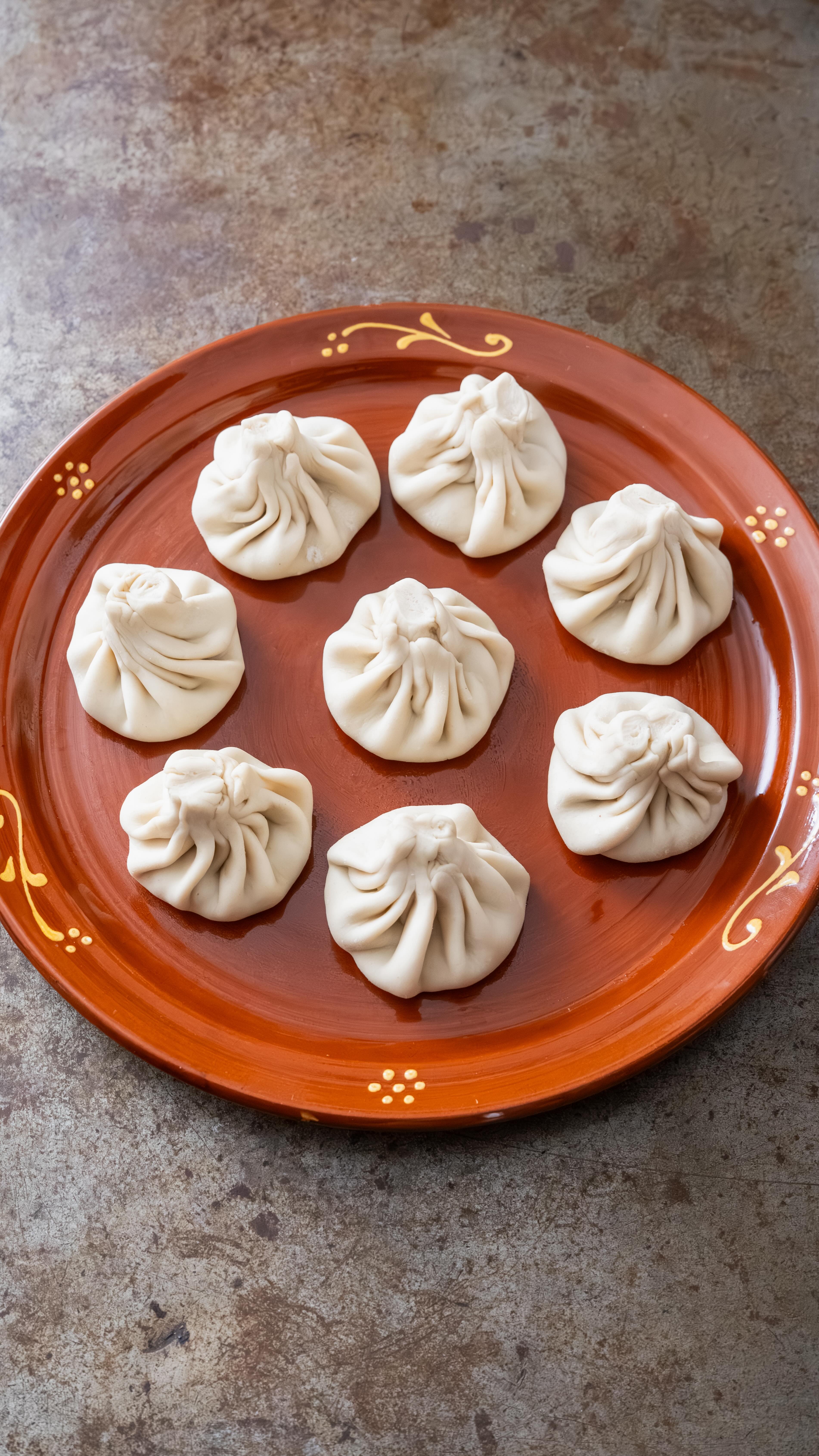 Georgian Mushroom Soko Khinkali (Vegan Dumplings)