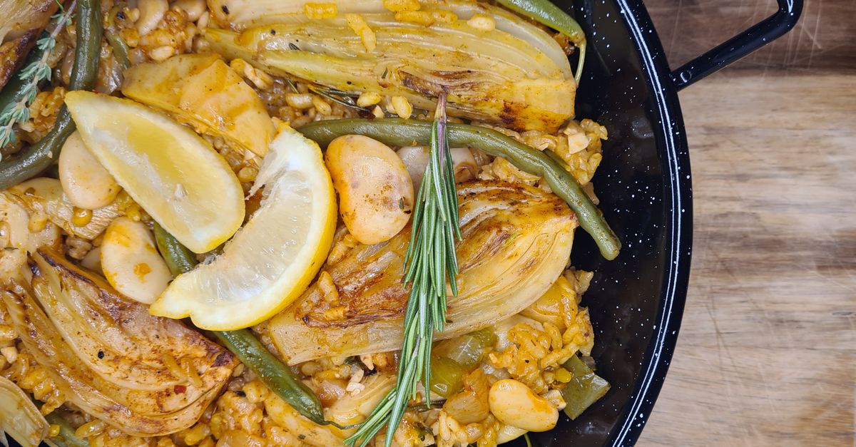 Braised Fennel and Butter Bean Gratin with Lemon Pangrattato