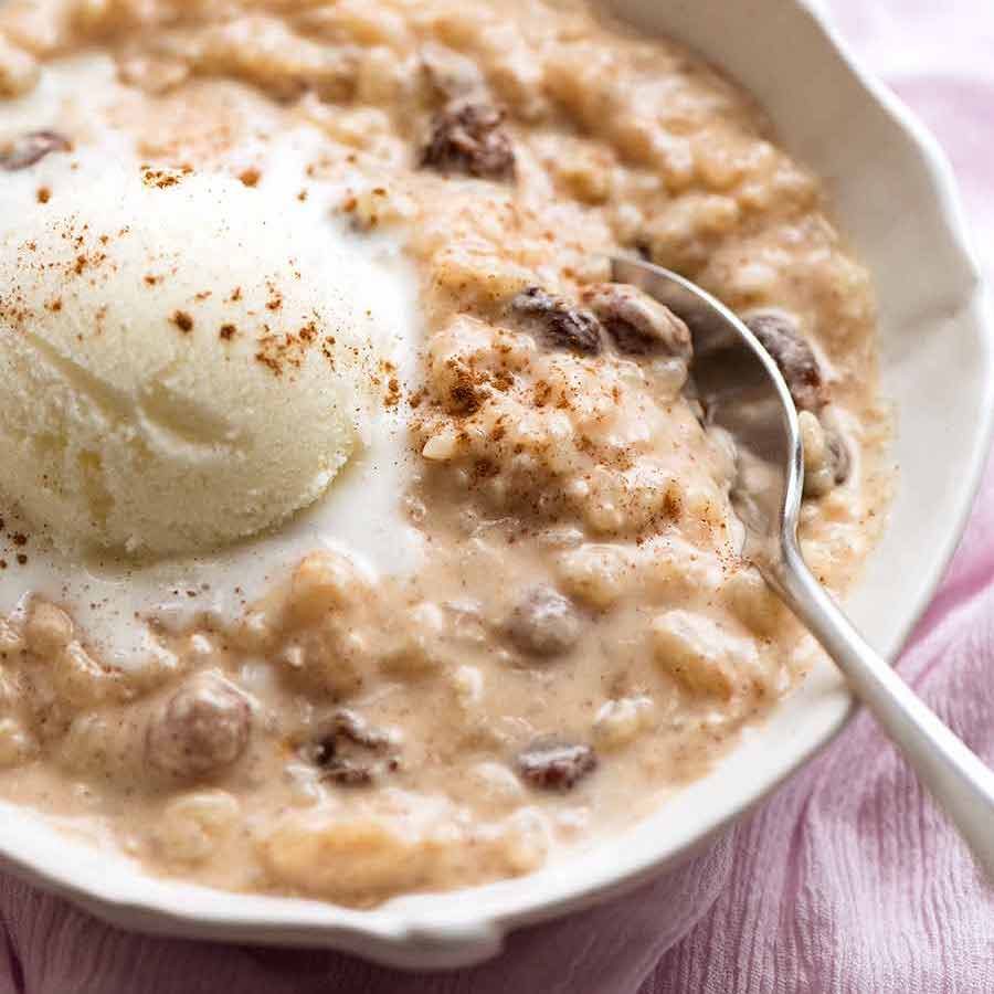 Creamy Cinnamon Rice Pudding (really easy!)