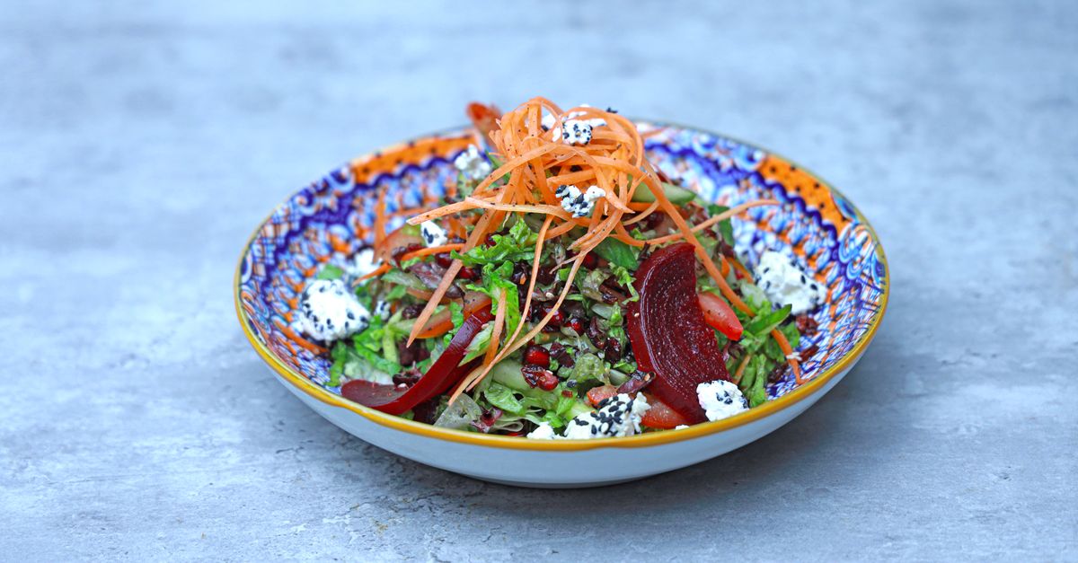 Beetroot and Feta Salad with Pistachios