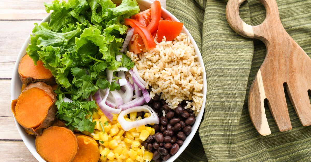 Mexican Chipotle Sweet Potato & Black Bean Bowl with Lime Crema