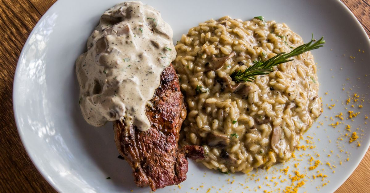 Wild Mushroom Risotto with Nutritional Yeast
