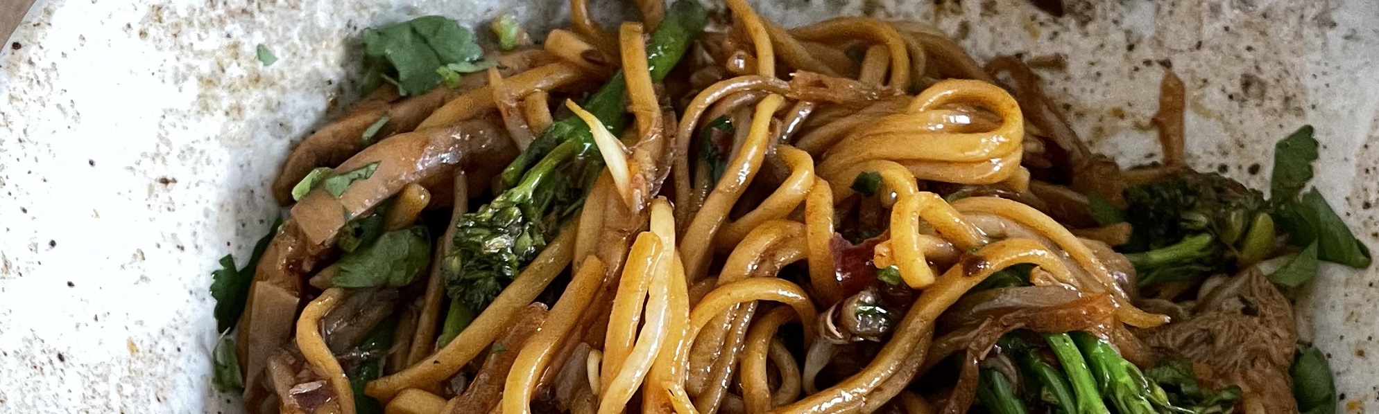 Rick Stein’s Cornwall: Mushroom and Broccoli Stir Fry with Egg Noodles