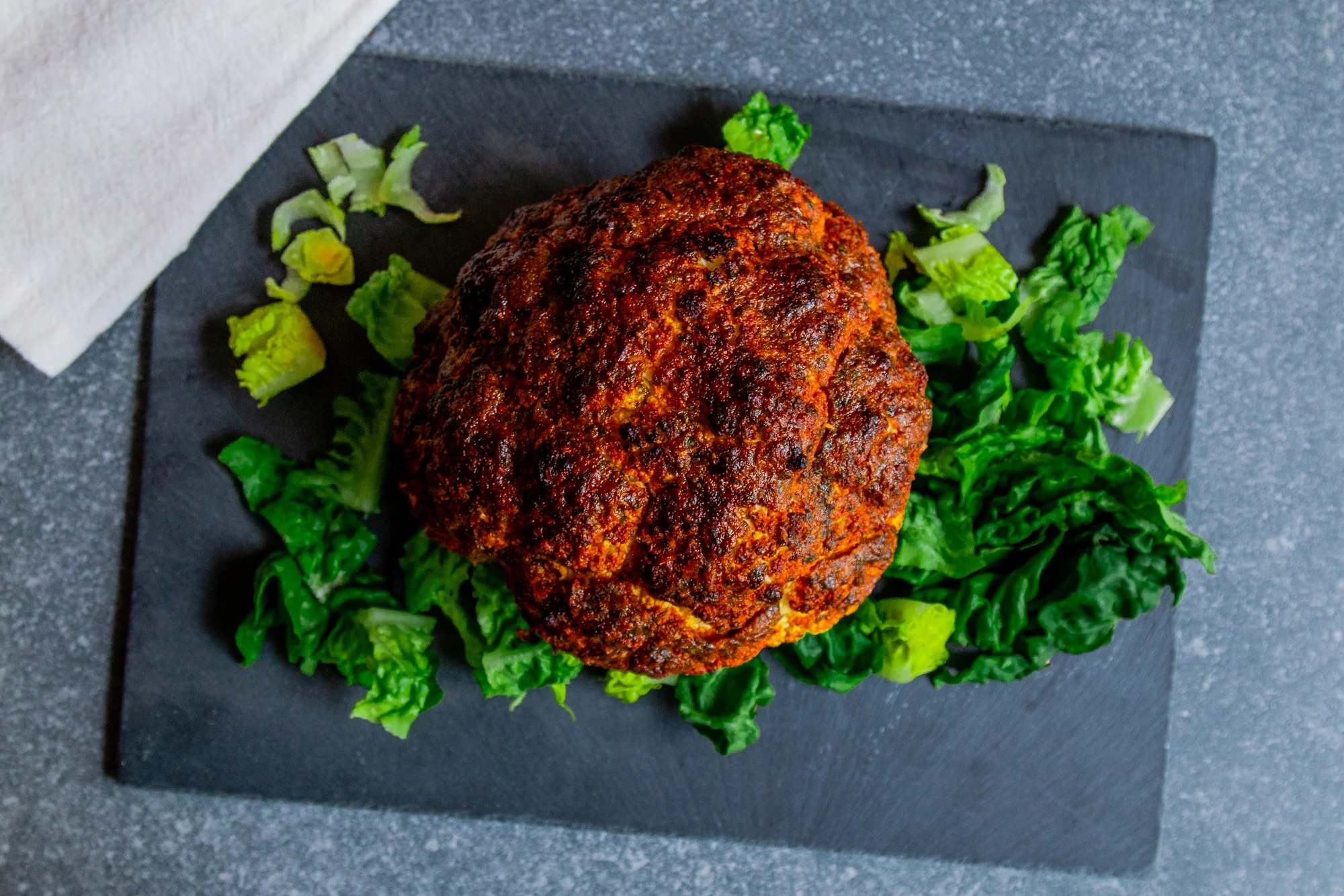 Sweet chermoula whole roasted cauliflower