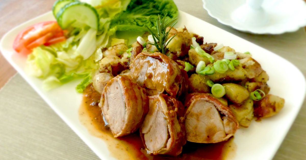 Pork Tenderloin with Apple Mustard Pan Sauce