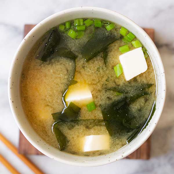 Miso Soup with Silken Tofu & Dashi