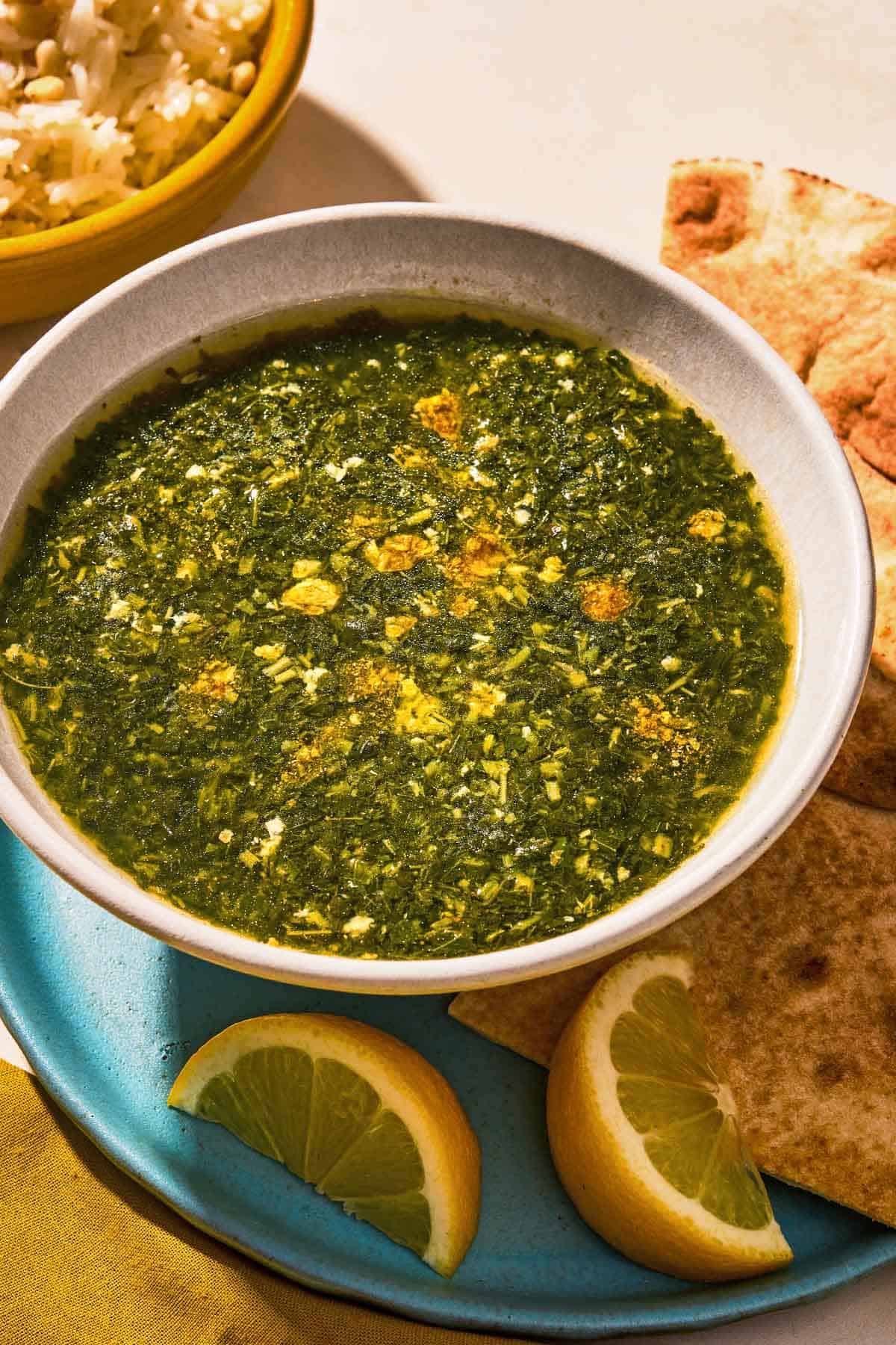 Molokhia (Egyptian Molokhia Soup)