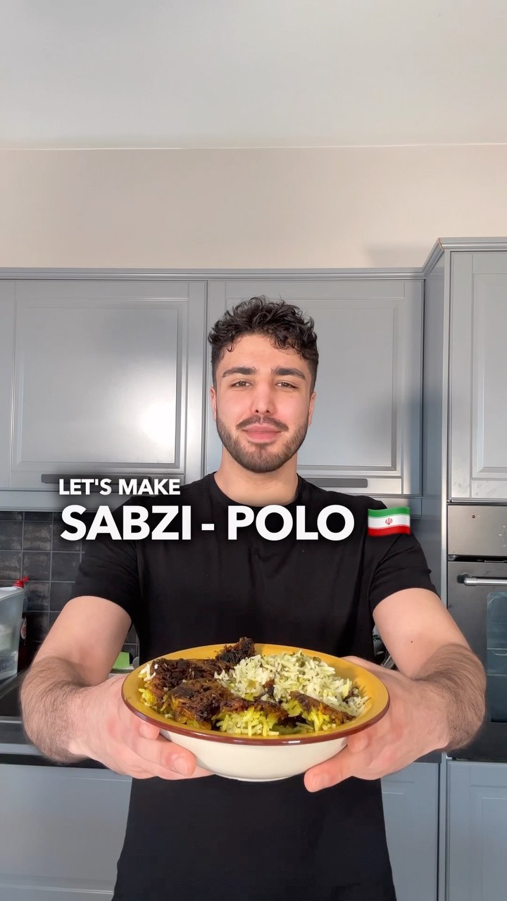 Sabzi Polo with Tahdig (Persian herbed rice with crispy crust)