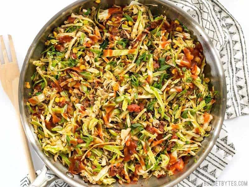 Southwest Beef and Cabbage Stir Fry