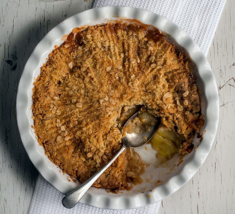 Easy apple crumble