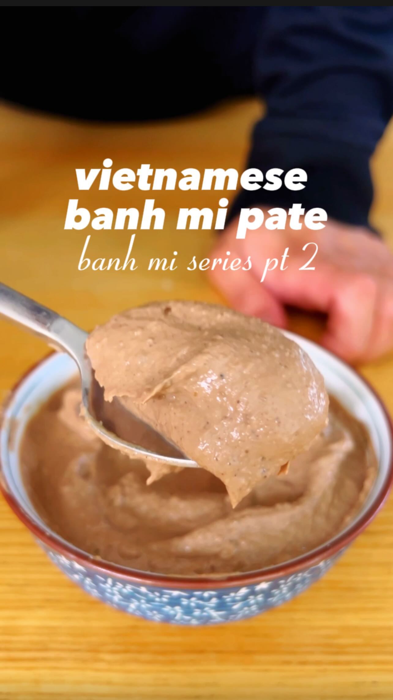 Vietnamese chicken liver pâté (with butter, fish sauce and milk)