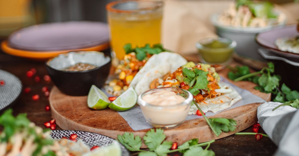 Mexican Fish Taco Bowl with Lime Crema