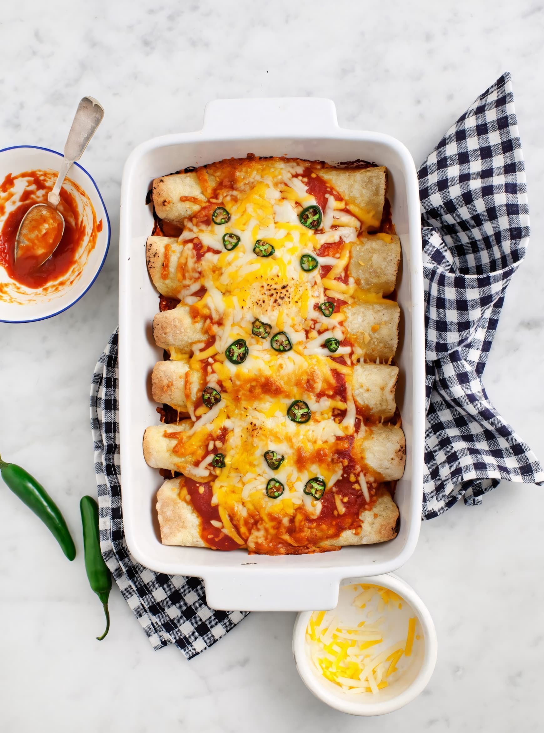 Vegetarian Black Bean Enchiladas
