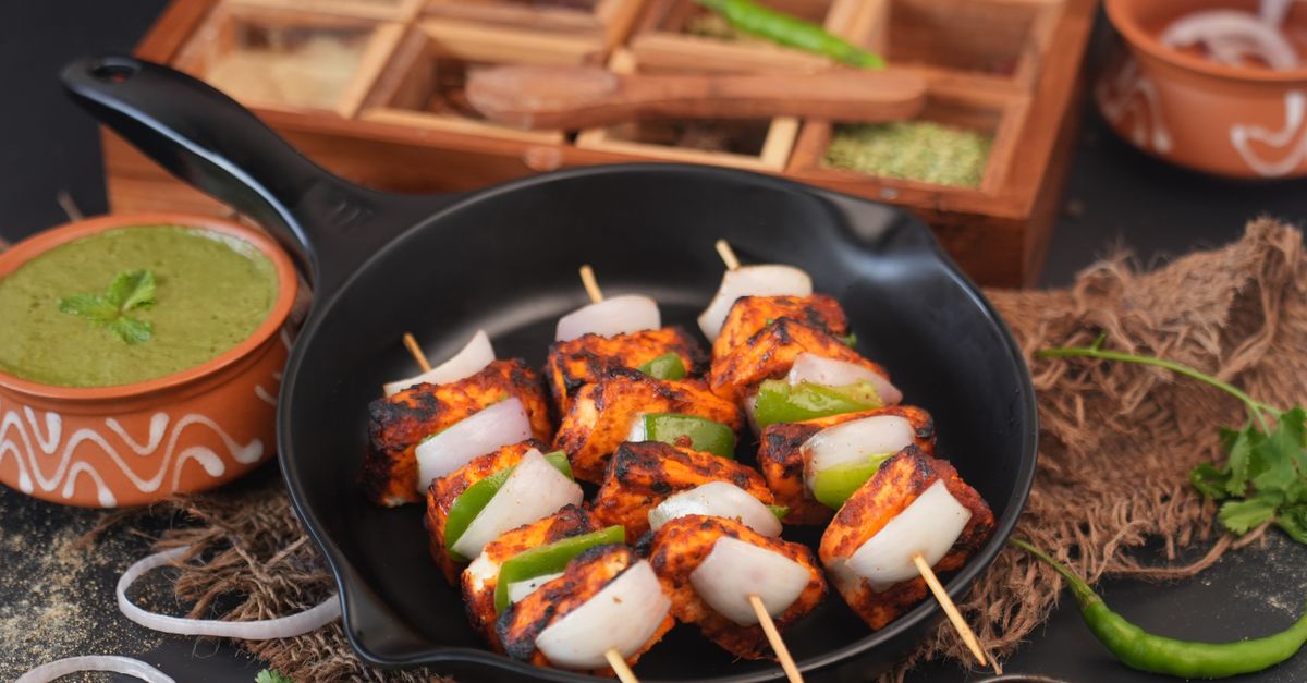 Pan-Seared Paneer Tikka Curry with Basmati Rice
