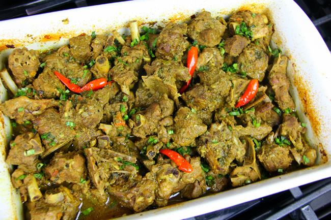 Oven-Braised Caribbean Curry Duck