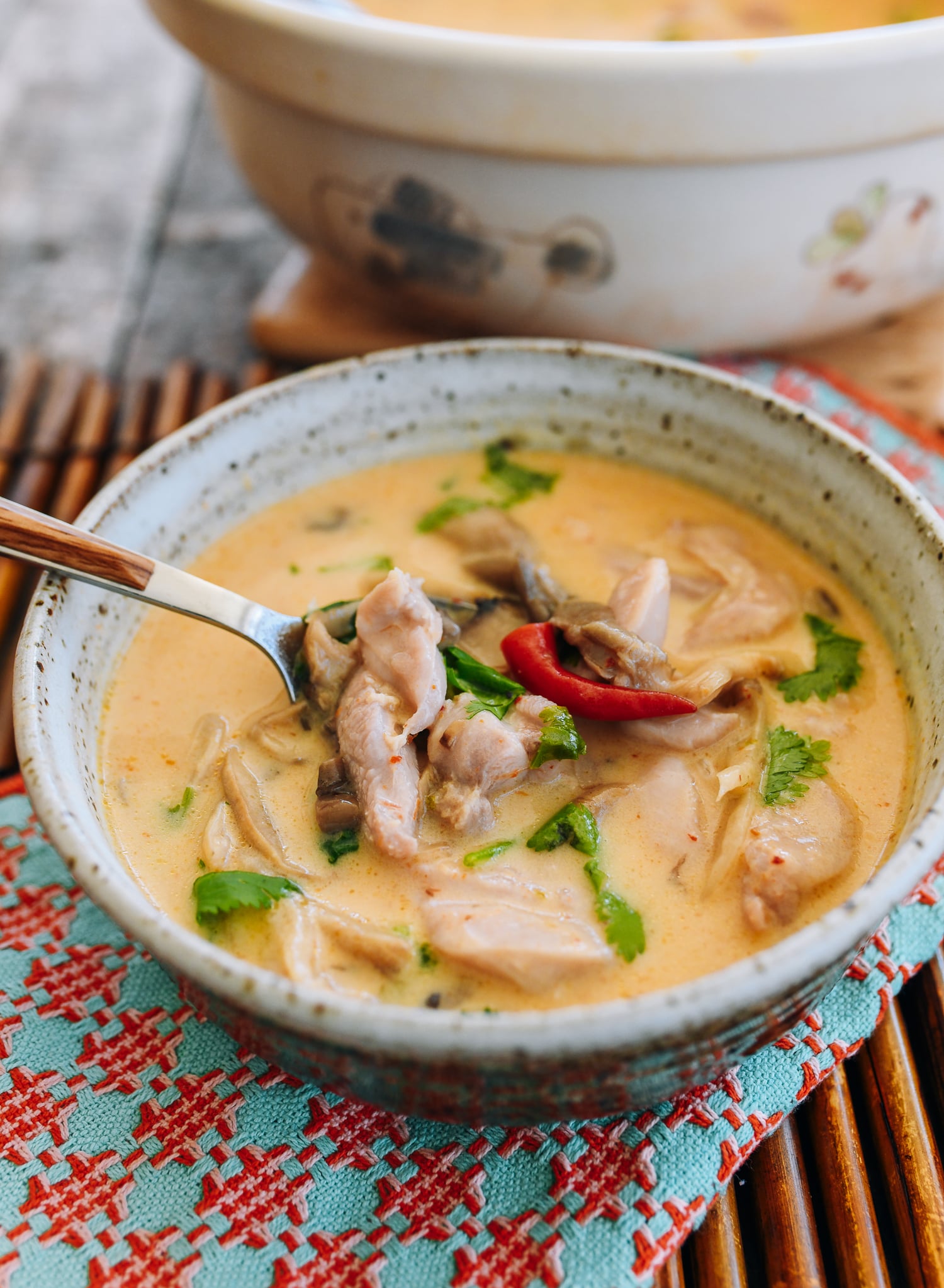 Tom Kha Gai (Thai coconut chicken soup, ready in 30 minutes)
