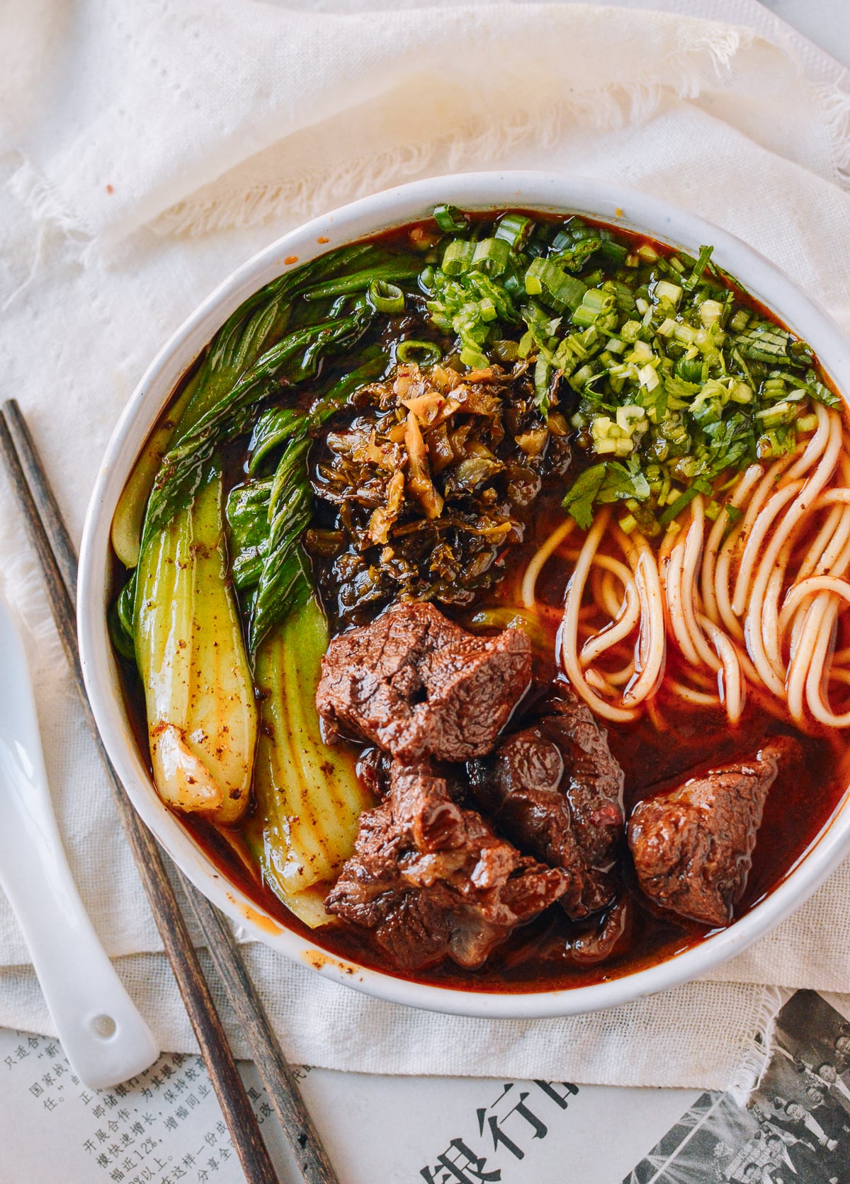Taiwanese Beef Noodle Soup (Instant Pot or Stovetop)