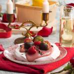 Pavlova for Two with Raspberry Curd