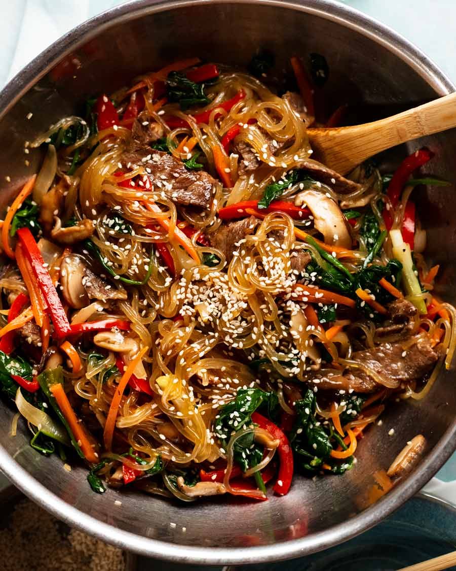 Japchae (Korean Noodles)