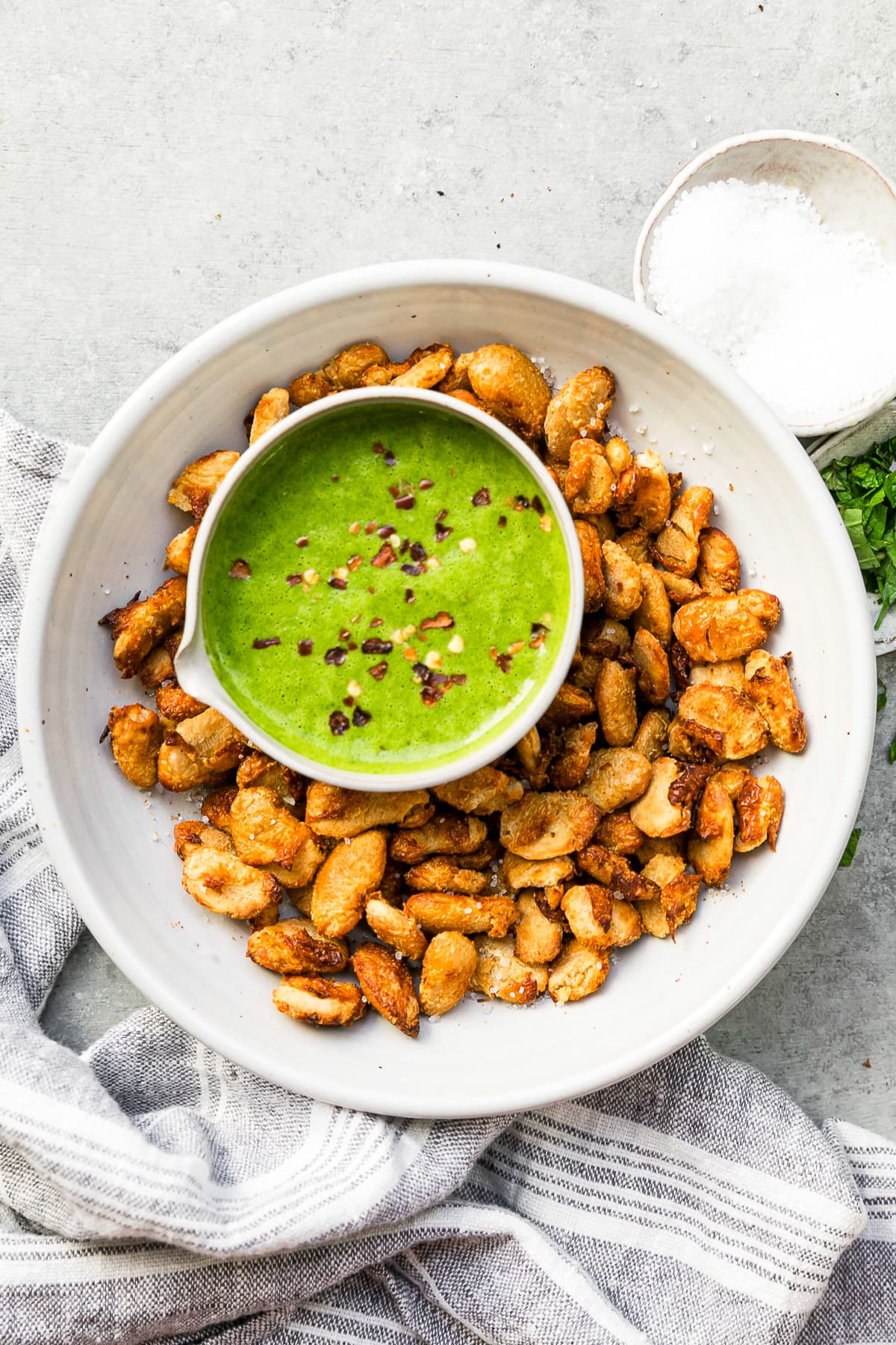 Crispy Butter Beans (Air Fryer or Oven)