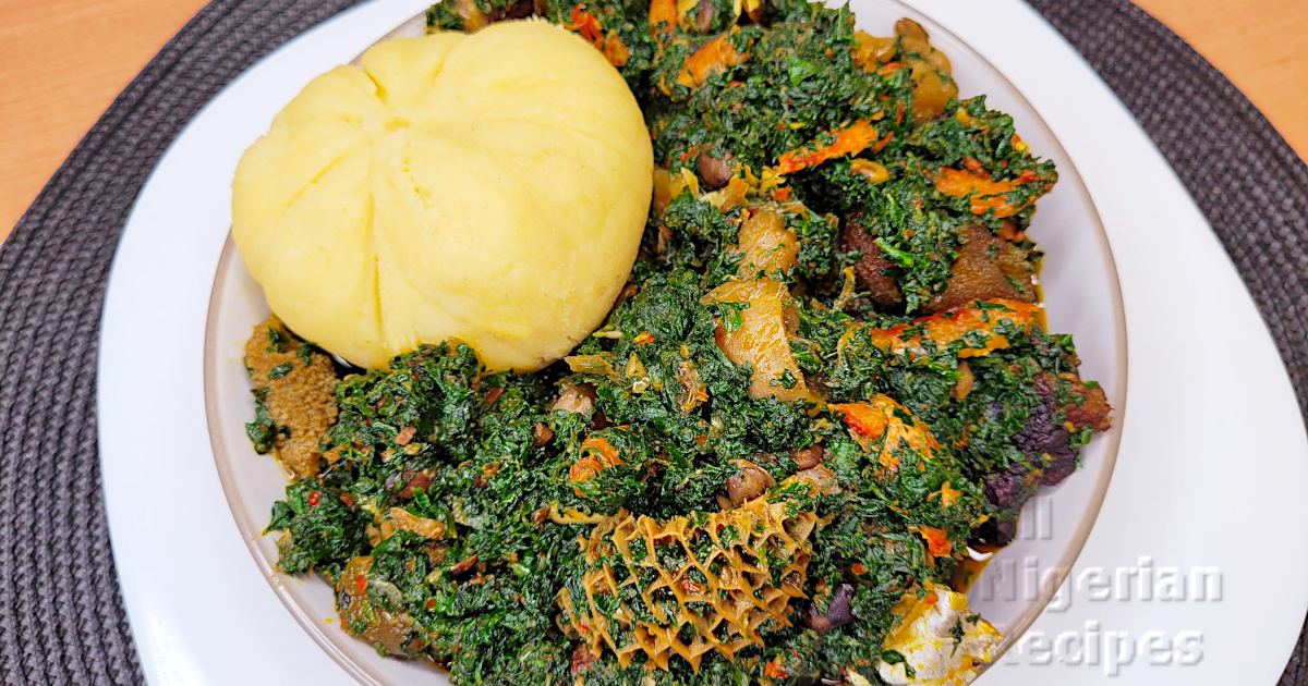 Efo riro (Yoruba vegetable soup)