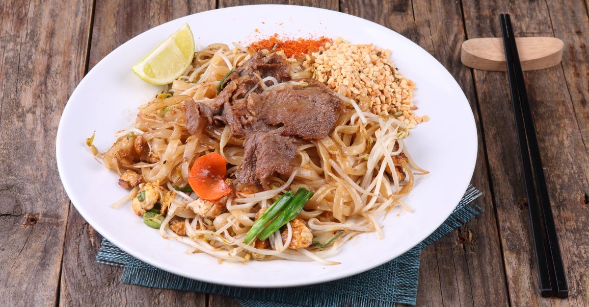 Thai Red Beef Stir-Fry with Snake Beans, Bamboo Shoots and Sticky Rice