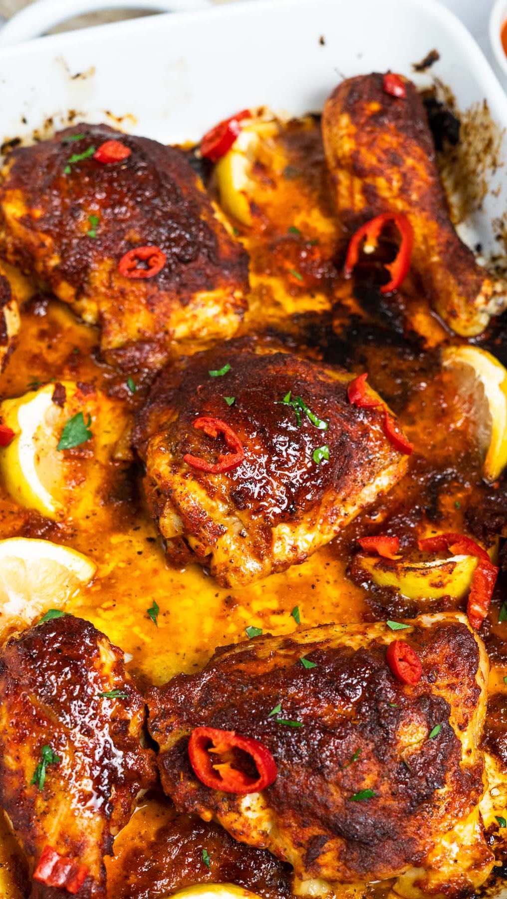 Portuguese peri peri chicken with homemade peri peri sauce