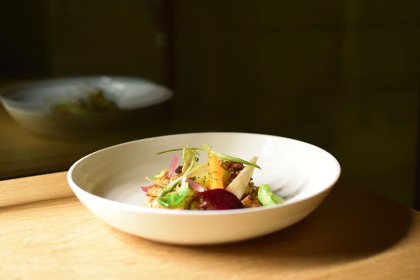 Smoked Mackerel with Beetroot and Puy Lentils