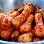 Chonggak Kimchi (Ponytail Radish Kimchi)