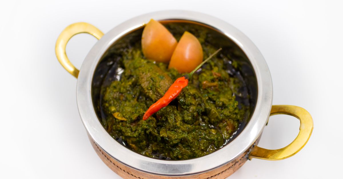 Chickpea and Spinach Saag with Tempered Cumin