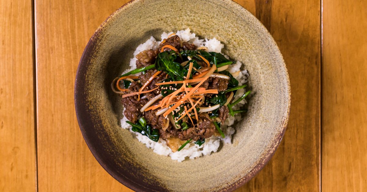 Korean Beef Stir-Fry with Gochujang, Sesame and Crispy Rice