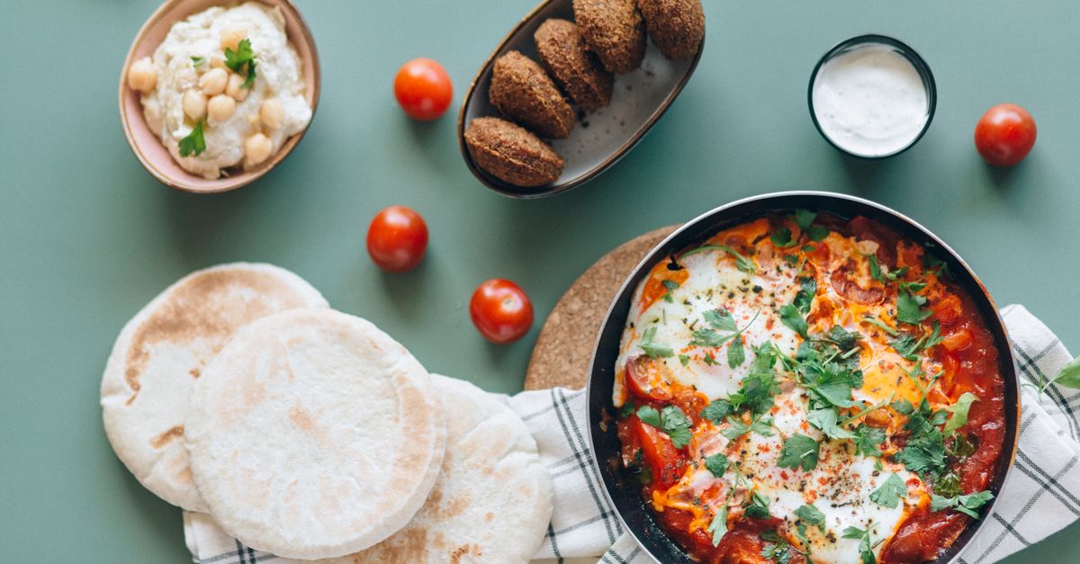 Green Shakshuka with Chickpeas, Feta & Herbs